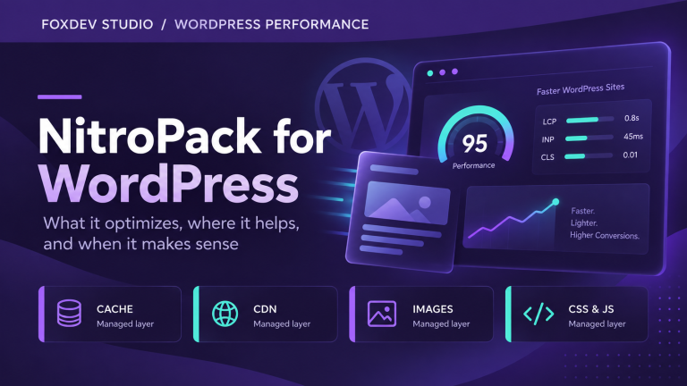 NitroPack for WordPress performance overview